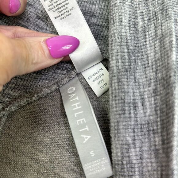 Athleta Nirvana Wear Two Ways Marl Gray Heather Wrap S - Picture 4 of 5